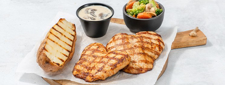 Mushroom Chicken Platter